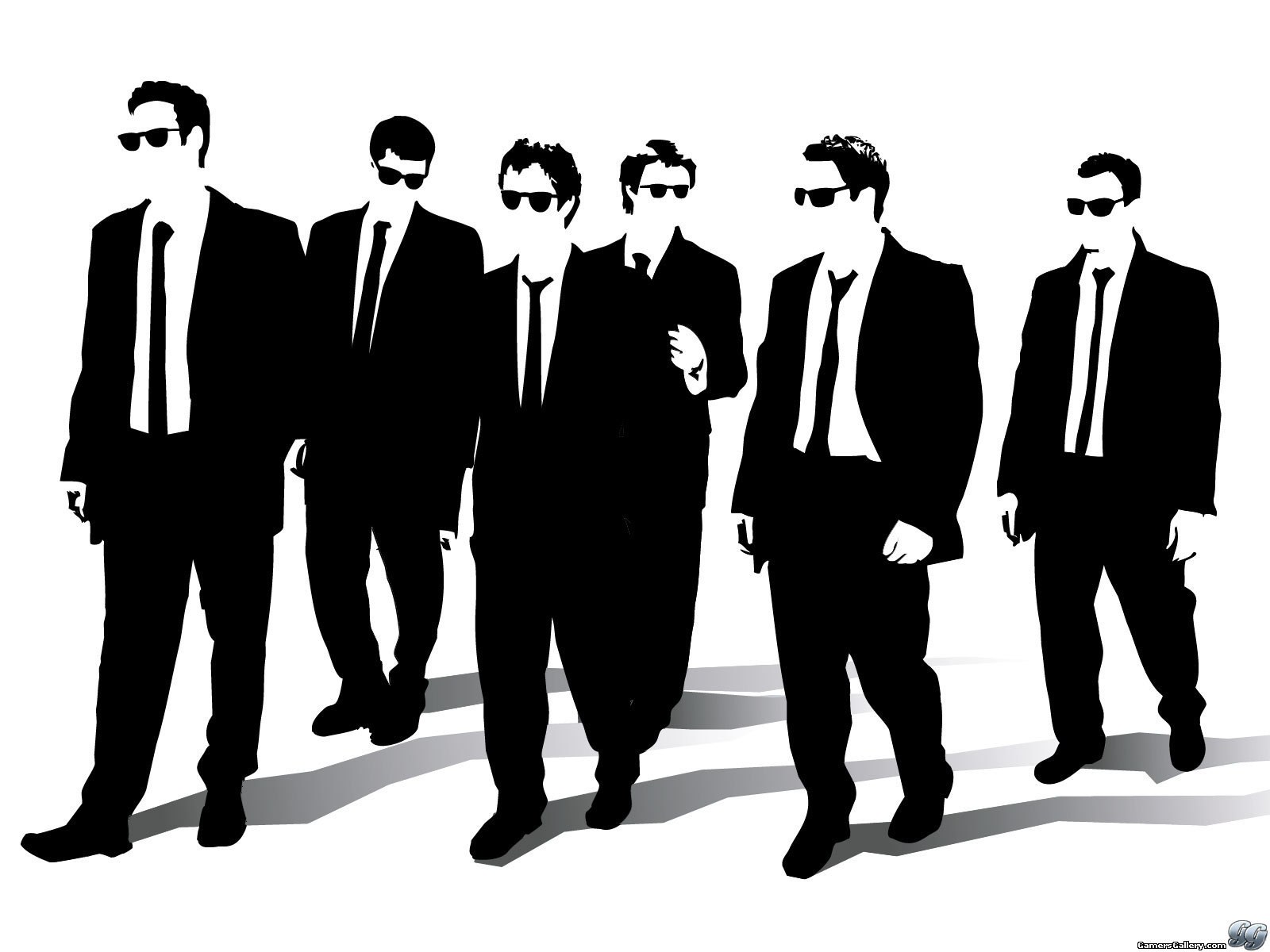 silhouetted men in suits