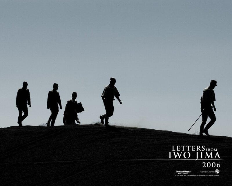 Silhouetted Men Walking