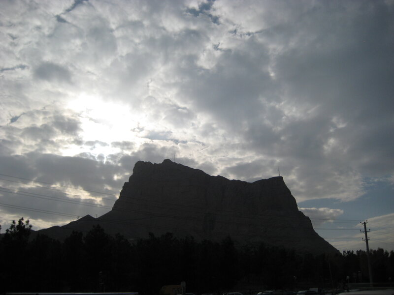 Silhouetted Mountain