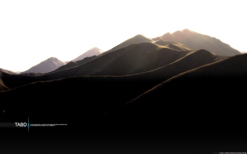 Silhouetted Mountains — Black