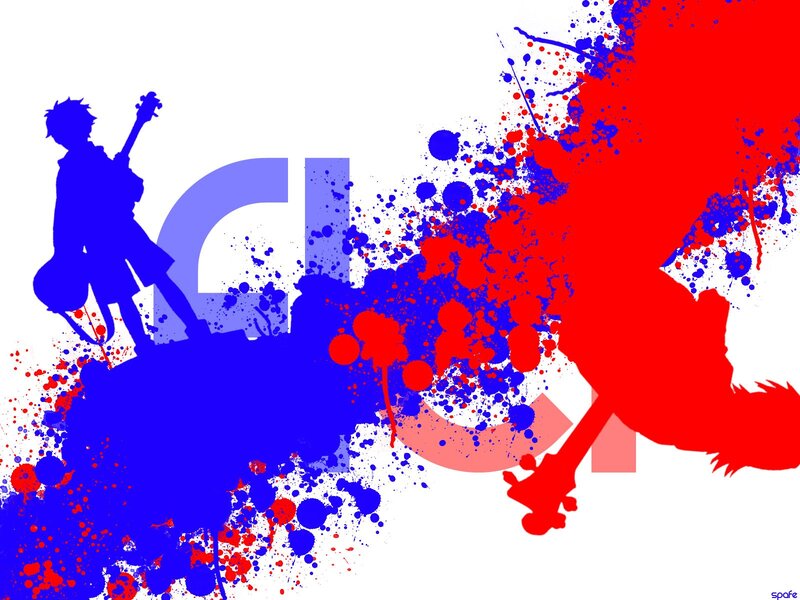 Silhouetted Musicians — Red