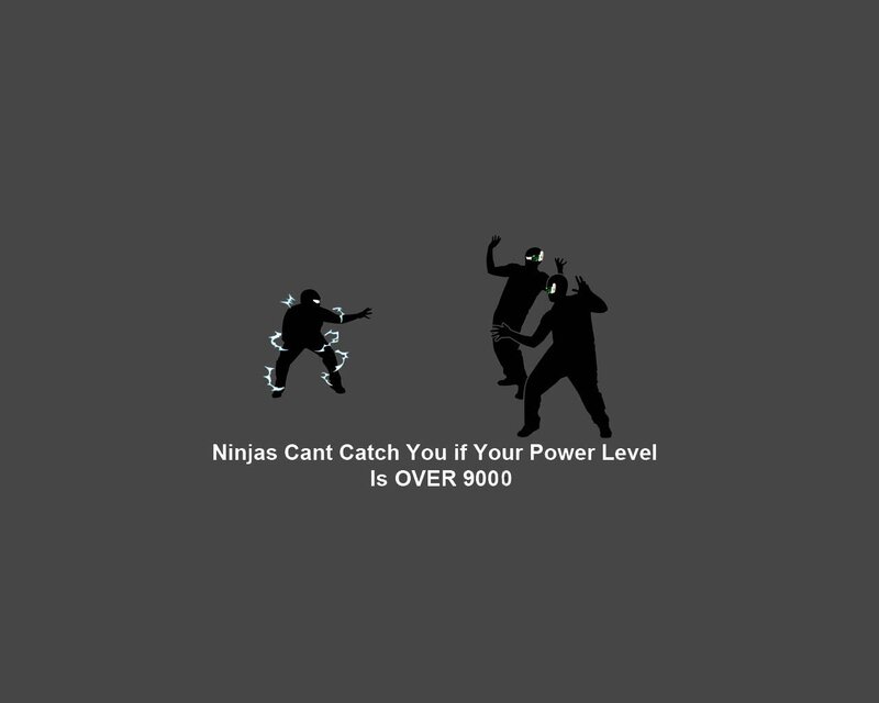 Silhouetted Ninjas — Black, Dramatic