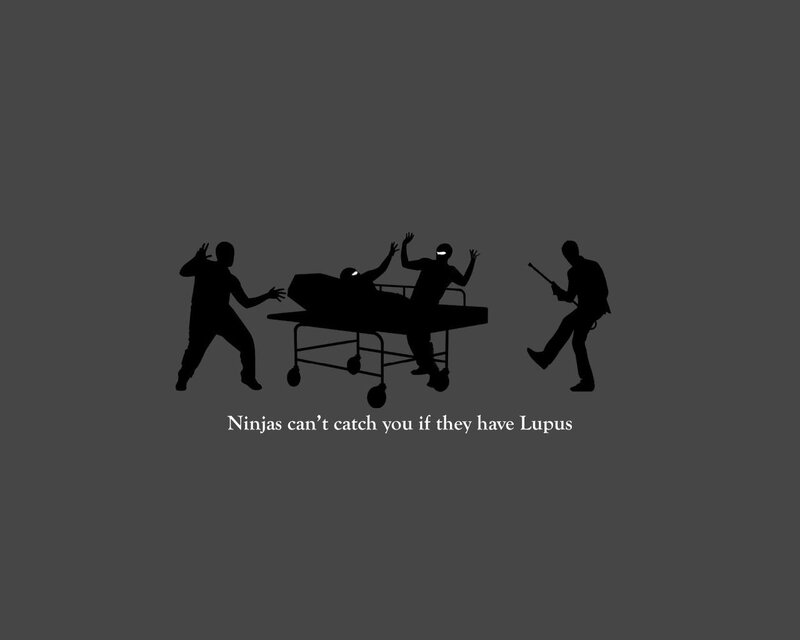 Silhouetted Ninjas — Black, Humorous, Illustration, Gurney