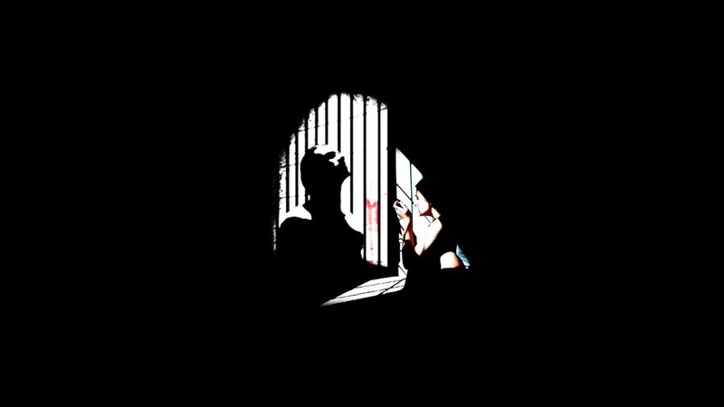 Silhouetted People at Window