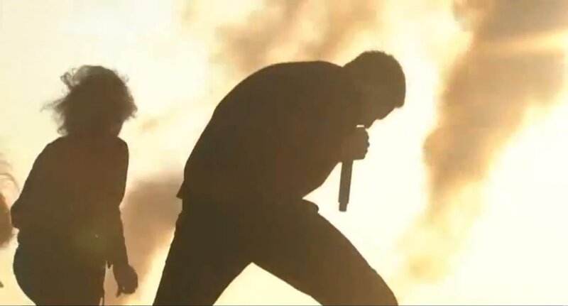 Silhouetted Performers