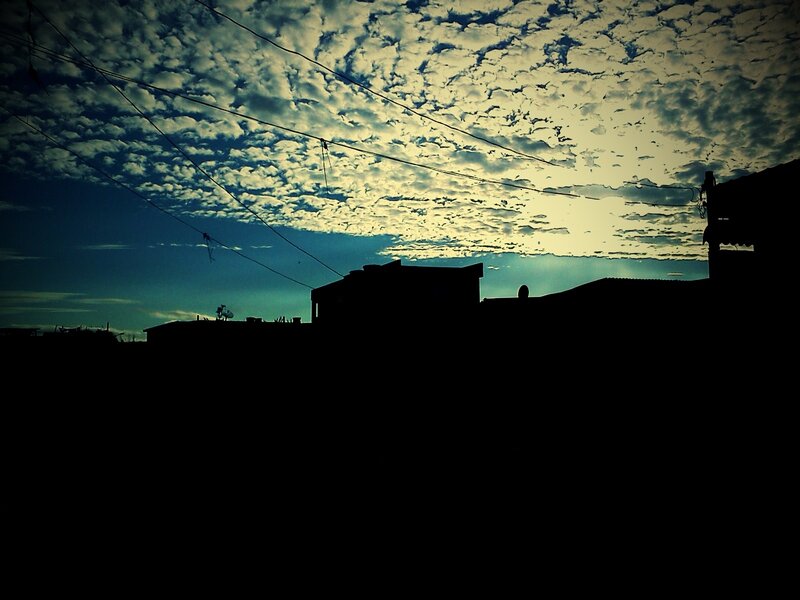 Silhouetted Rooftops — Black