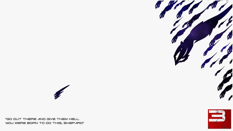 Silhouetted Ships in Space