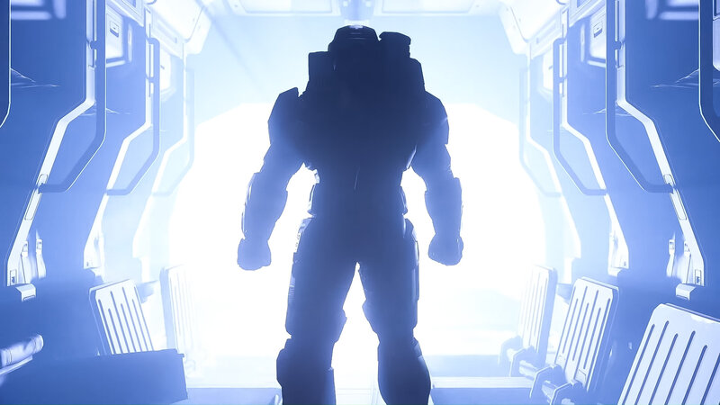 Silhouetted Soldier