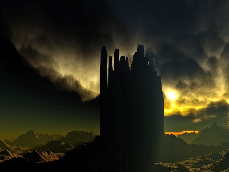 Silhouetted Spires