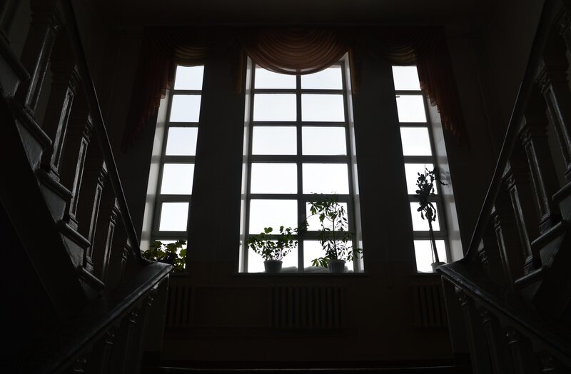 Silhouetted Staircase — Black