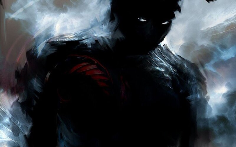 Silhouetted Superhero