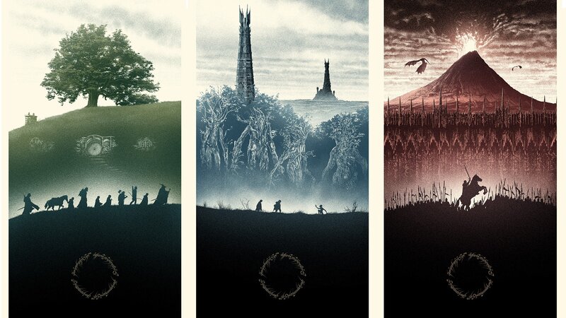 Silhouetted Travelers
