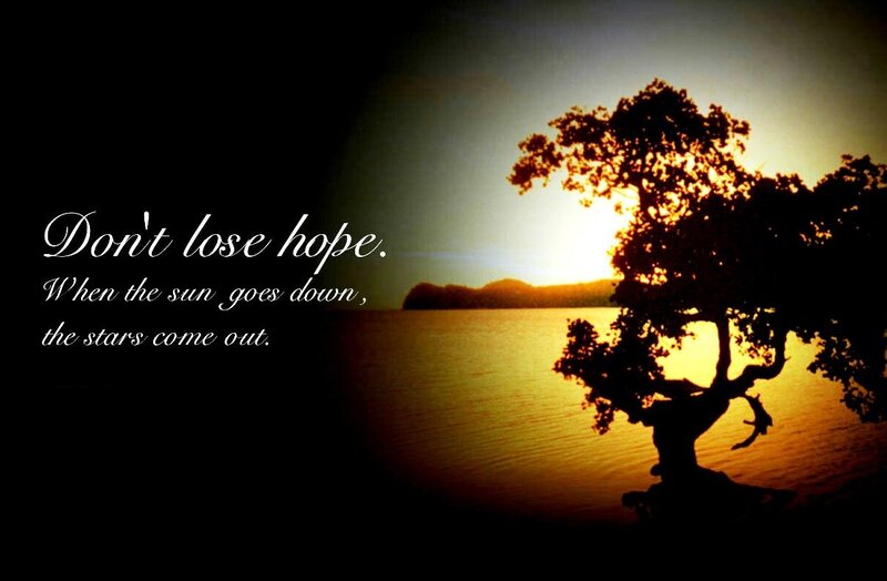 Silhouetted Tree at Sunset — Black