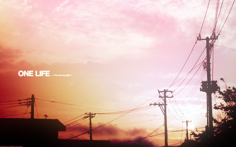 Silhouetted Utility Poles — Pink, Serene