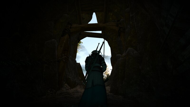 Silhouetted Warrior — Black, Dramatic