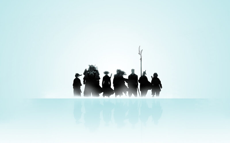 Silhouetted Warriors