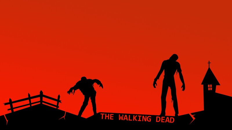 Silhouetted Zombies — Red
