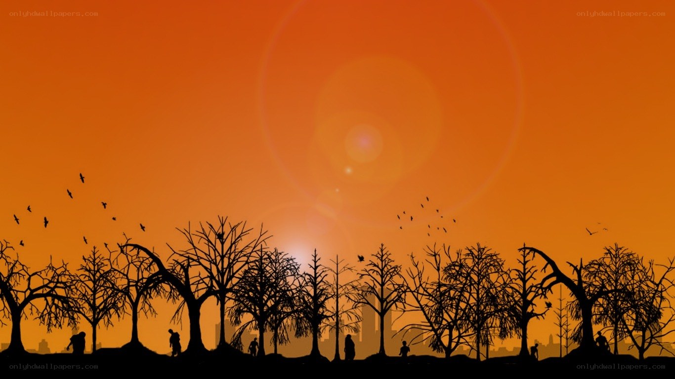 Silhouettes at sunset
