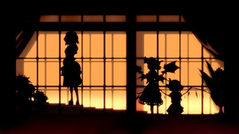 silhouettes at sunset