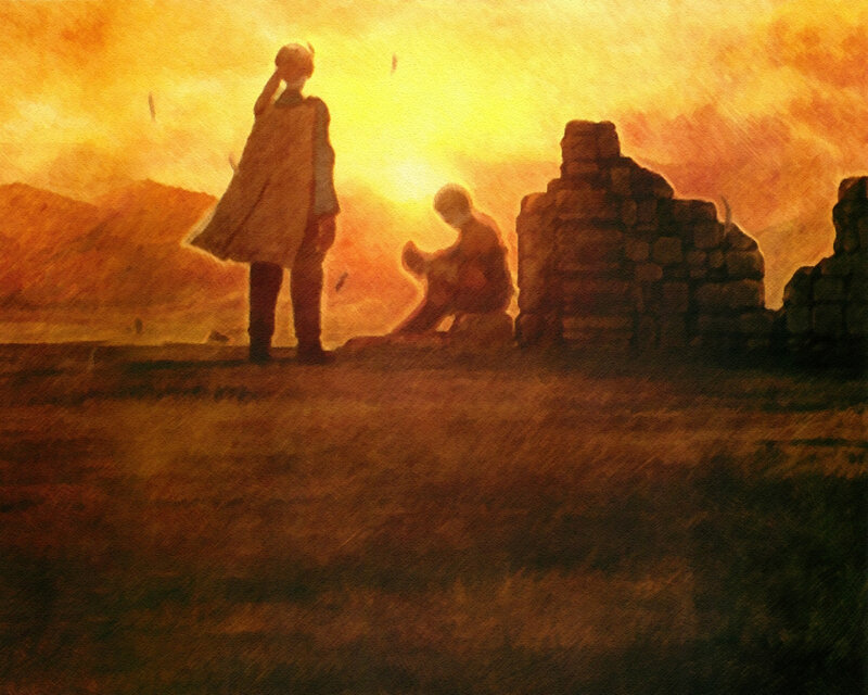 Silhouettes at sunset