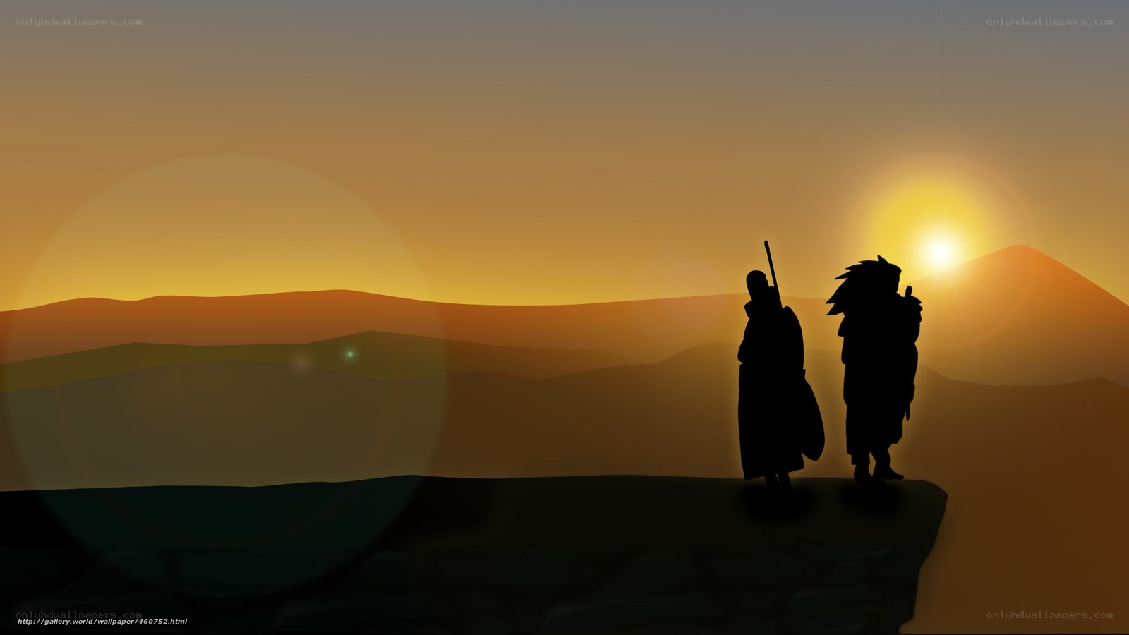 Silhouettes at sunset