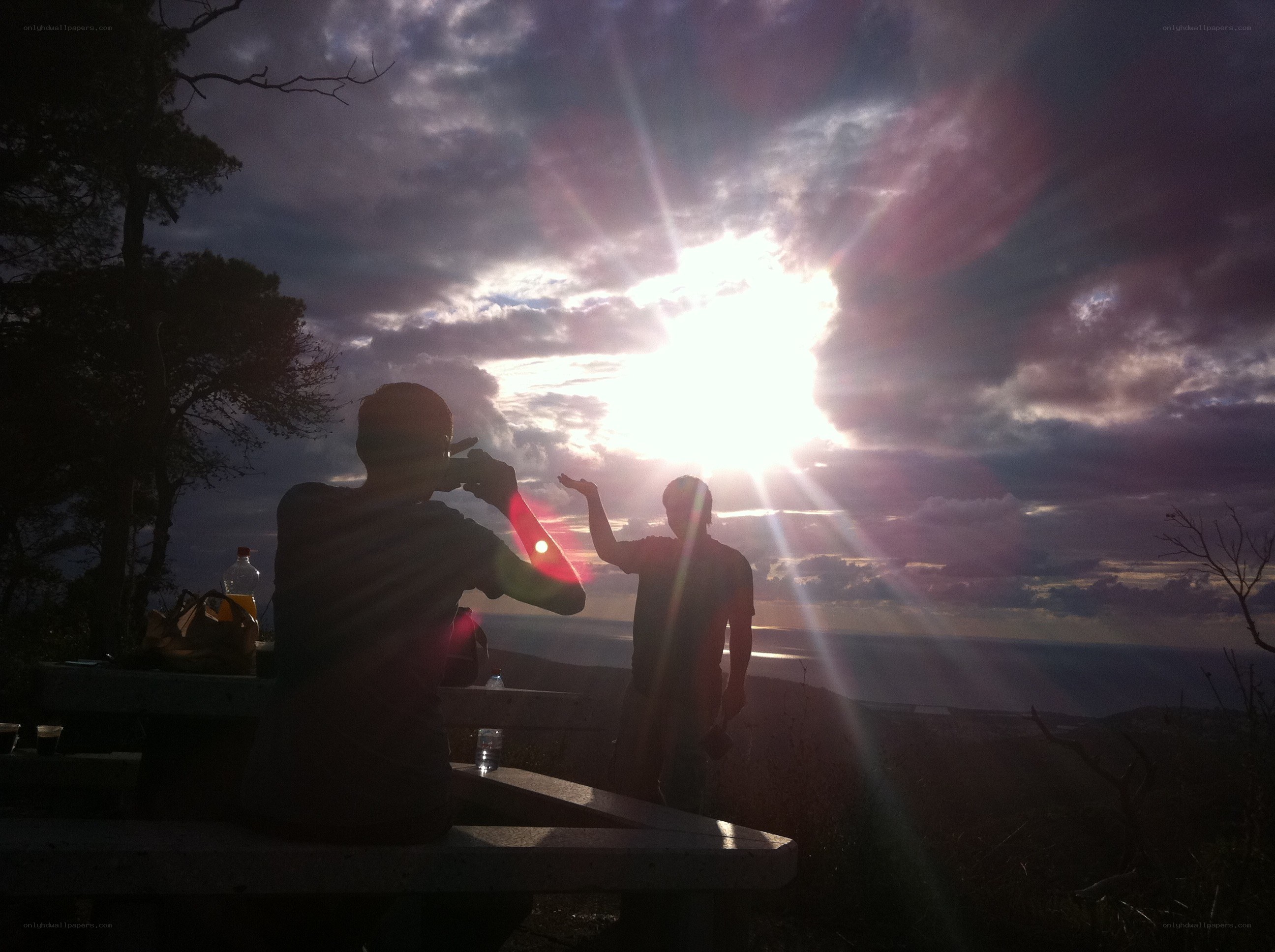 Silhouettes at sunset