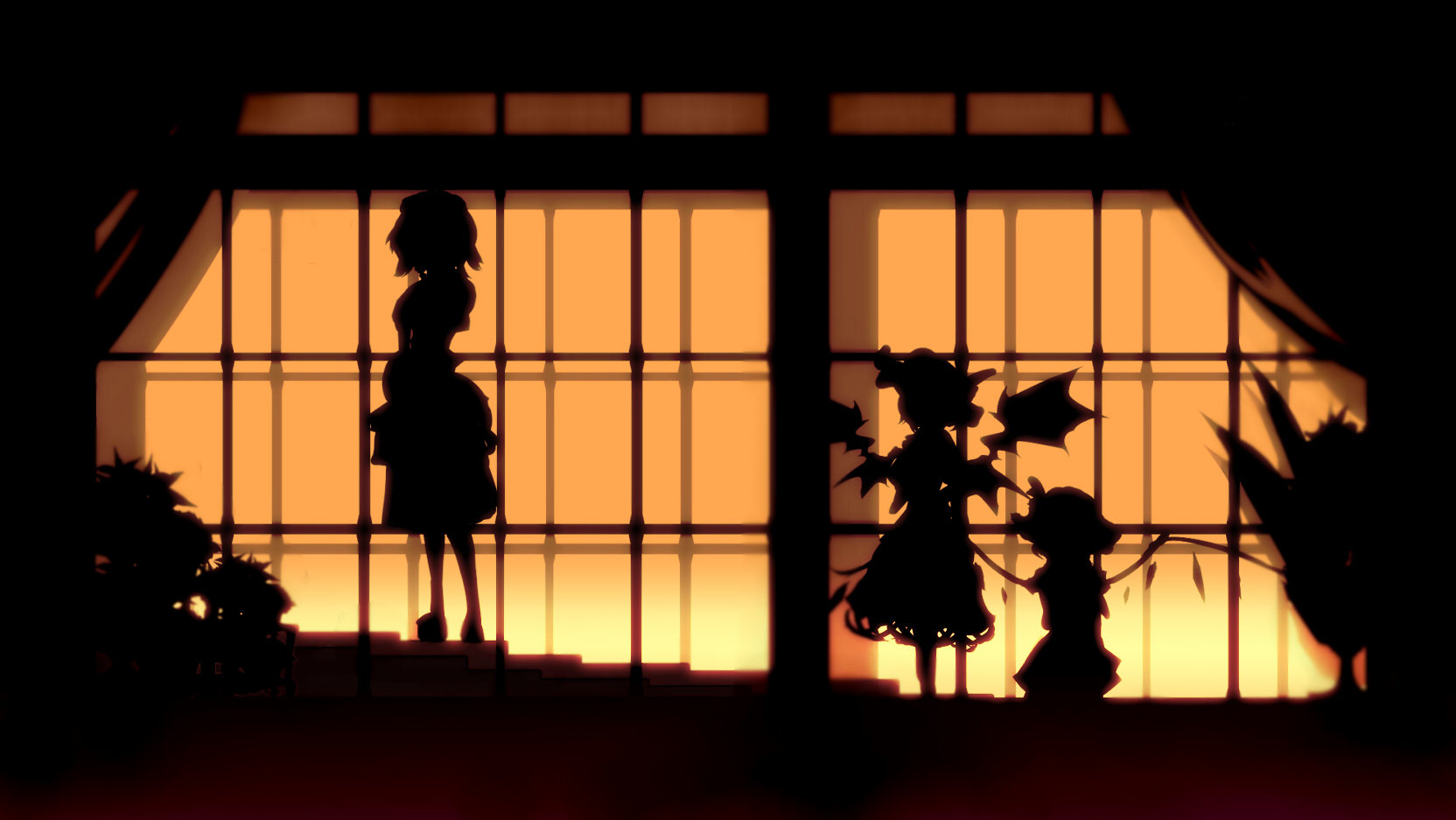 Silhouettes at sunset