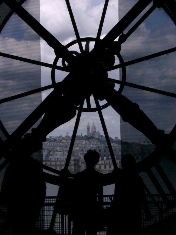 Silhouettes at the Eiffel Tower