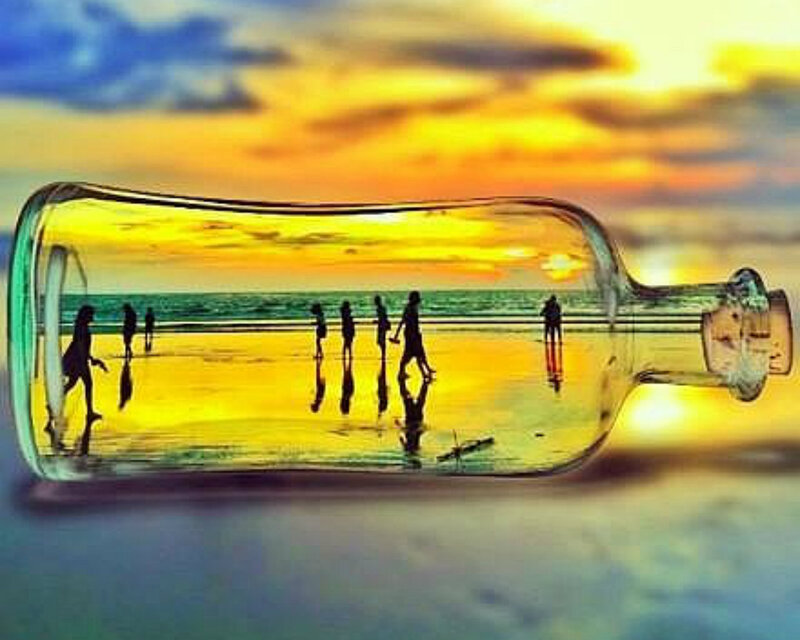 Silhouettes in Bottle