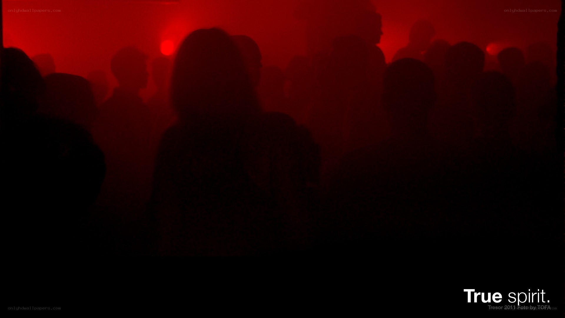 Silhouettes in red light