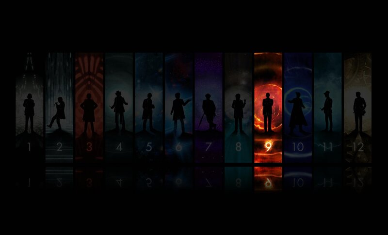 Silhouettes of a Man — Black, Dramatic, Digital Art, Silhouette, Numbered Panels, Background Scenes