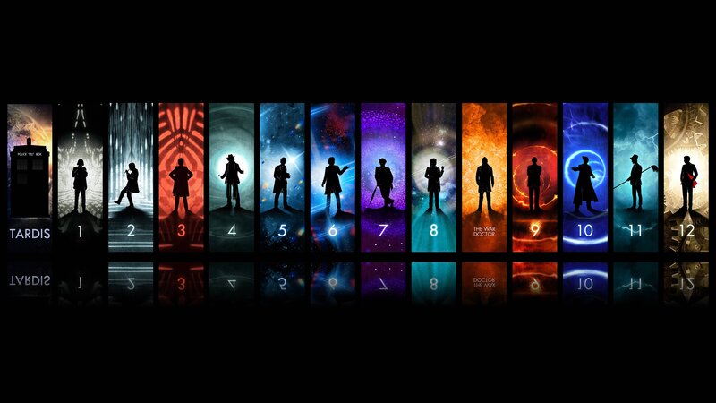 Silhouettes of a Man — Black, Dramatic, Digital Art, Tardis