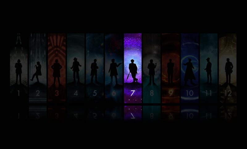Silhouettes of a Man — Black, Dramatic, Night, Digital Art, Silhouette, Numbered Panels