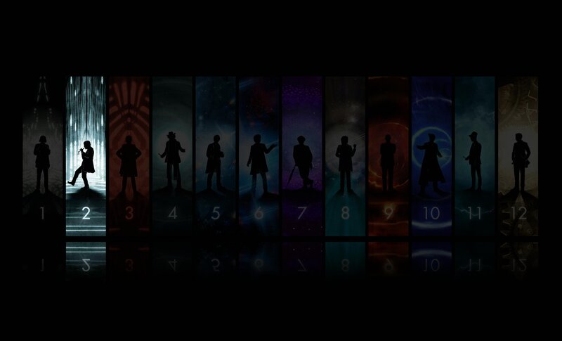Silhouettes of a Man — Black, Dramatic, Night, Digital Art, Silhouette, Numbers, Backgrounds