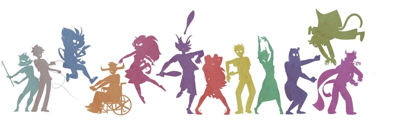 Silhouettes of Animated Characters