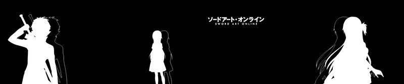 Silhouettes of Anime Characters — Black, Dramatic, Night, Sword