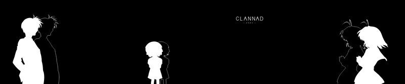 Silhouettes of Anime Characters — Black, Dramatic, Silhouette