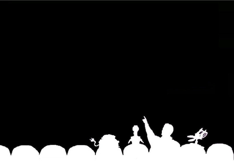 silhouettes of audience members