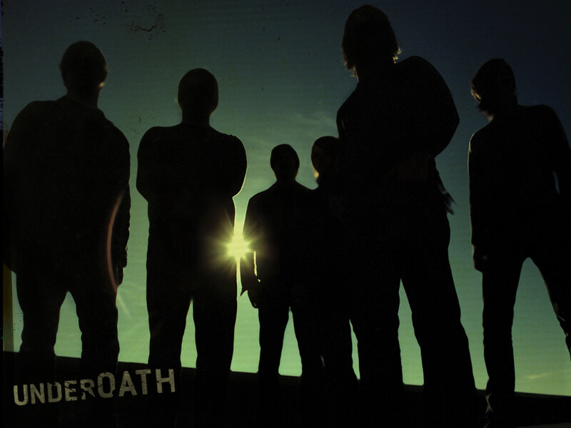 silhouettes of band members