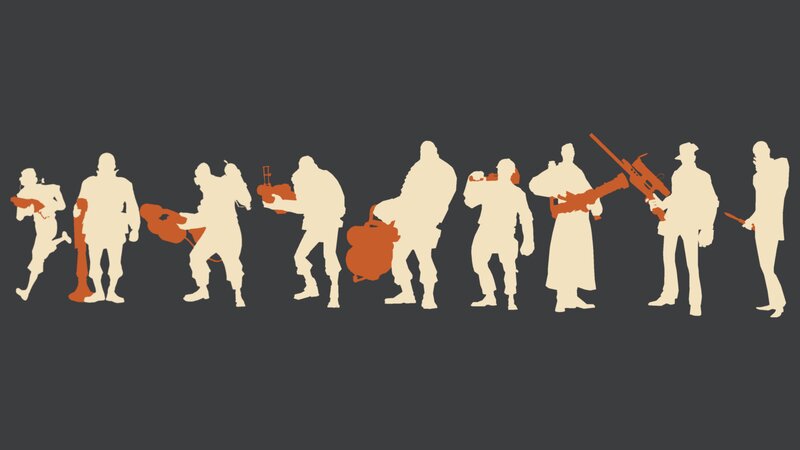 Silhouettes of Characters — Beige
