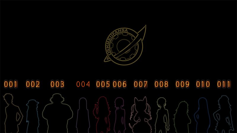 Silhouettes of Characters — Black, Dramatic, Night, Digital Art, Numbers