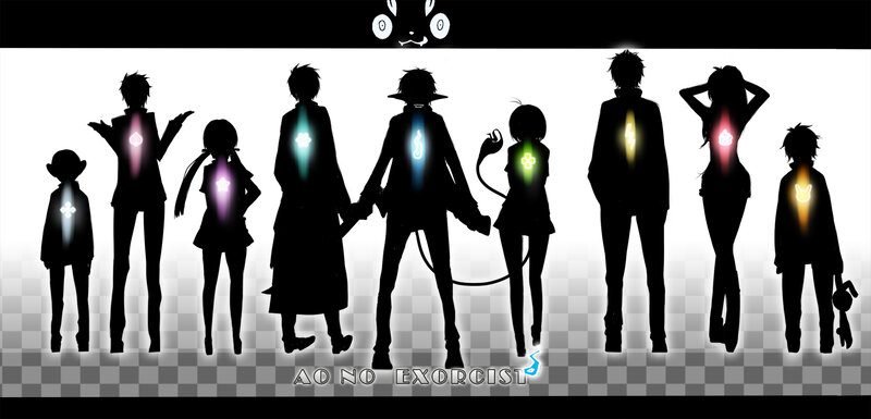 Silhouettes of Characters — Black