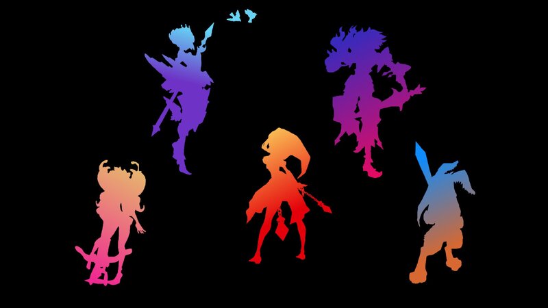 Silhouettes of Characters — Purple