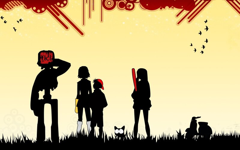 Silhouettes of Characters — Yellow, Calm