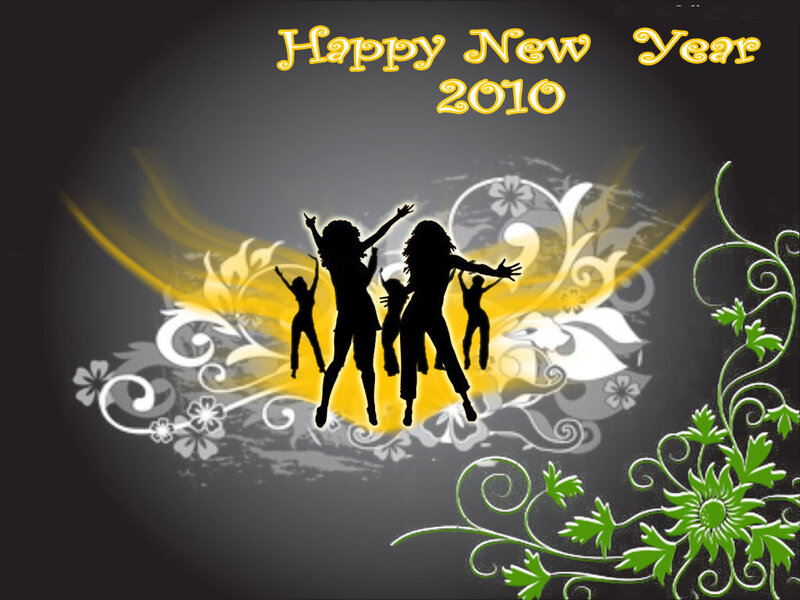 Silhouettes of Dancing People
