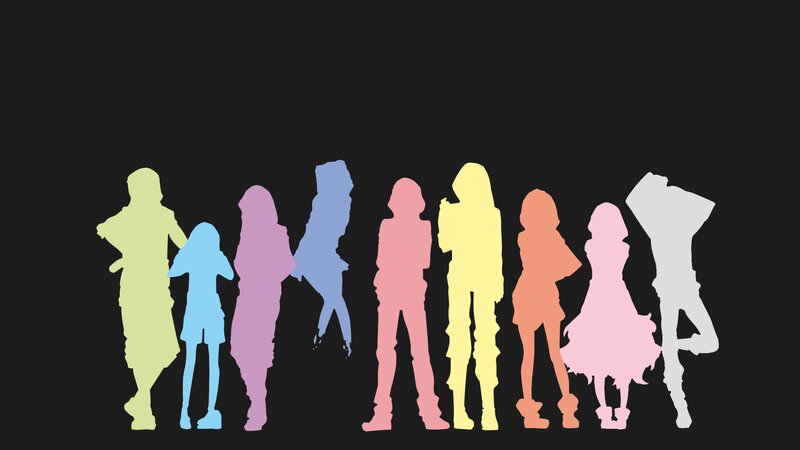 Silhouettes of Eight Figures