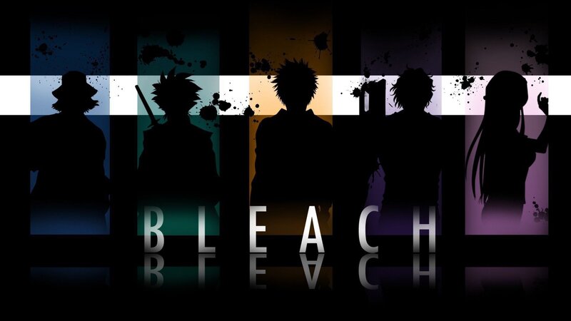 Silhouettes of Five Characters — Black, Dramatic, Digital Art