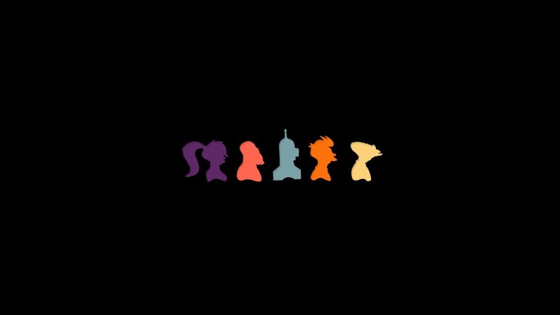 Silhouettes of Five Characters — Purple
