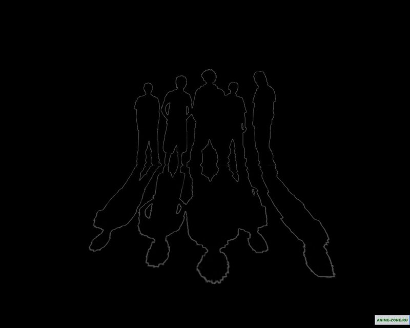 Silhouettes of Five People — Black