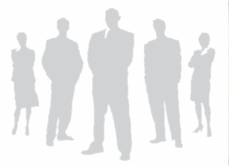 Silhouettes of Five People — Gray